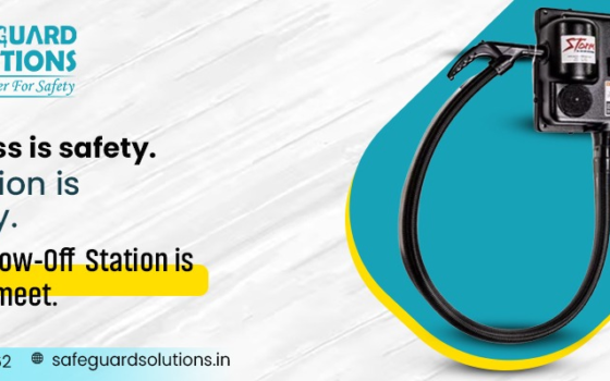 Air blow off station